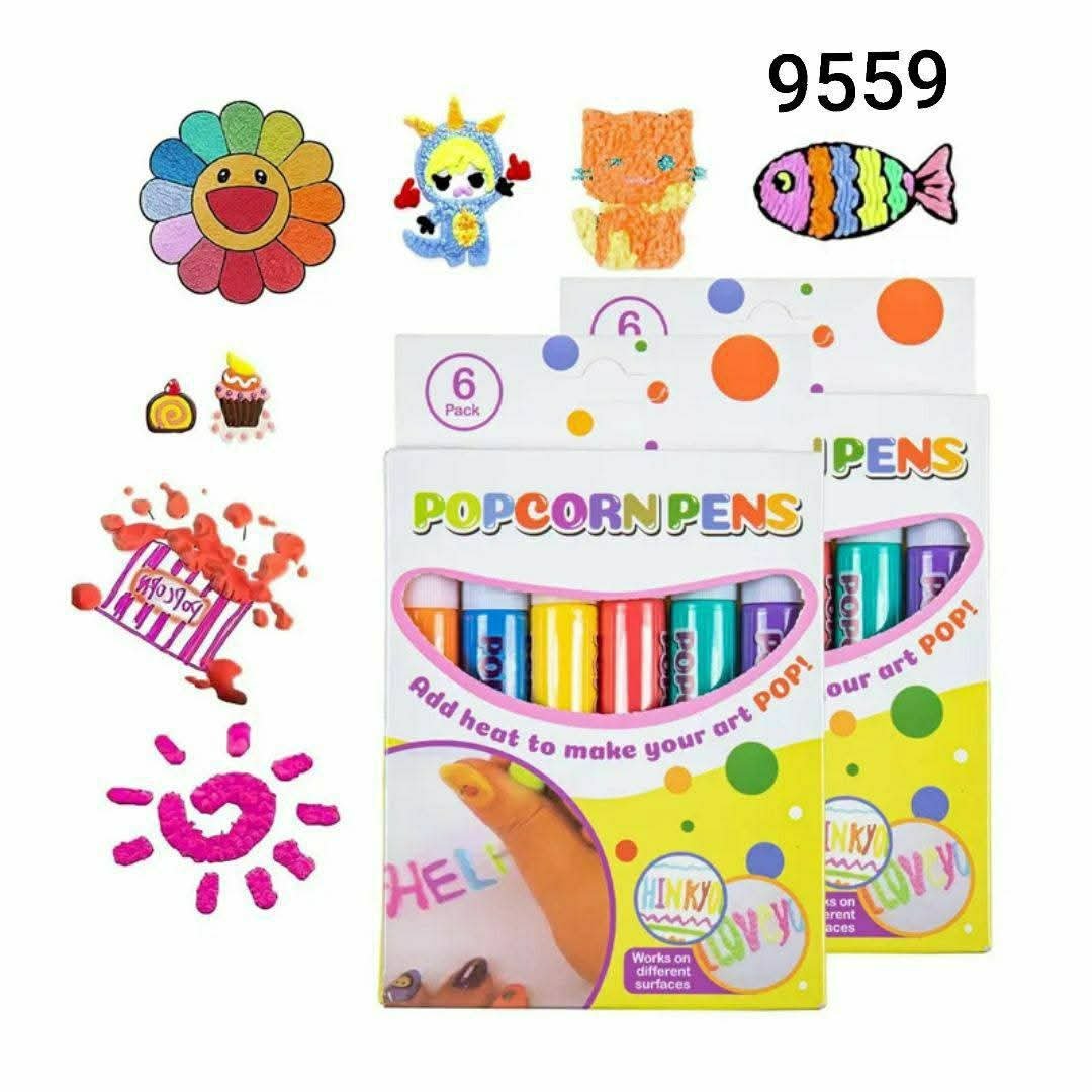 popcorn pens "ألوان الفشار"
